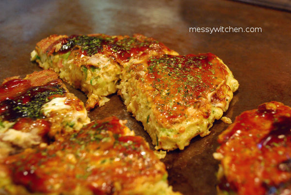 Pork Okonomiyaki @ Kiji, Shinumeda Shokudogai
